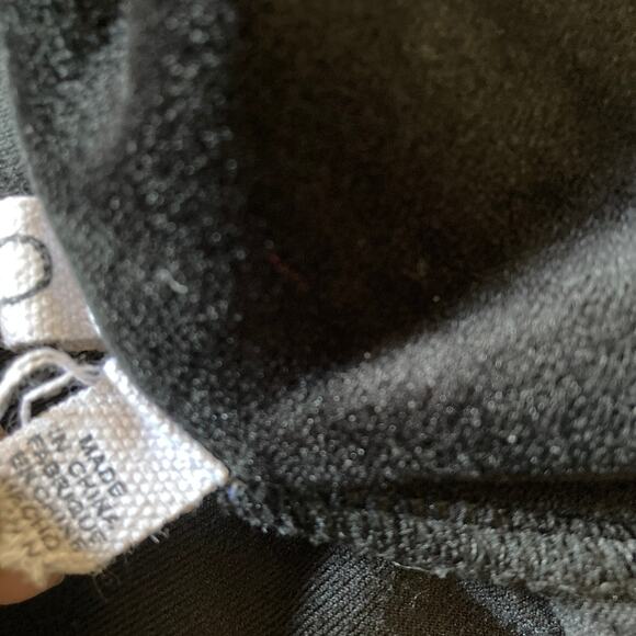 Cable & Gauge Jacket Womens Large Black Velor Full Zip - Picture 7 of 9